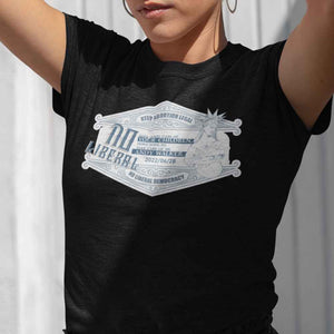 Custom T-Shirts for Women Engraved Name Liberty will be busy taking care of children Feminist T-shirt Gifts for Her