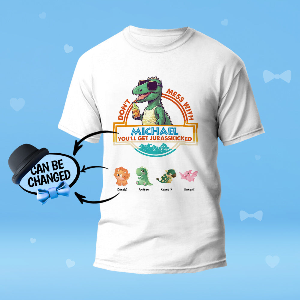 High-resolution mockup of Custom Engraved T-Shirt design — ideal personalised Father's Day gift with crisp, long-lasting print