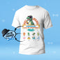 Side profile of personalised ‘Don't Mess With Papasaurus’ tee on hanger — great Gifts For Dad choice, durable and soft