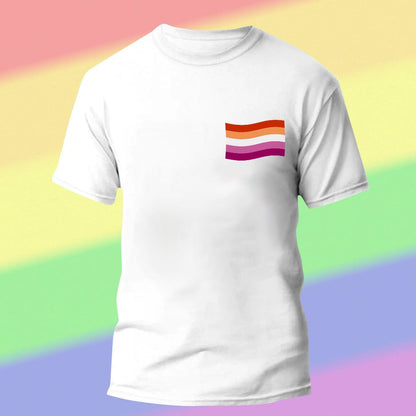 Mock-up showing how to upload artwork and add personalised text to the custom pride tee - personalised LGBTQ shirt ordering example