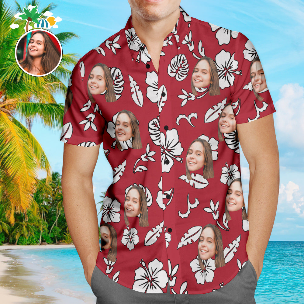 Men's shirt size chart for Custom Hawaiian Shirt – measure for S to 5XL regular fit before ordering for best personalised fit