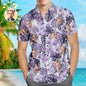 Personalised Purple Rainforest Leaves Hawaiian Shirt – Men's Custom Aloha