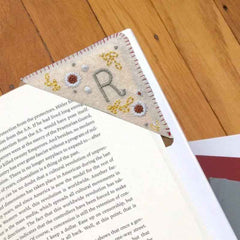 Personalized Bookmark with Initial Custom Embroidered Bookmark Gift for Book Lovers