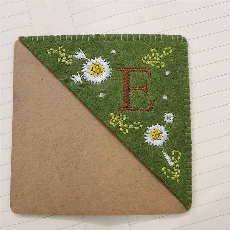Personalized Bookmark with Initial Custom Embroidered Bookmark Gift for Book Lovers