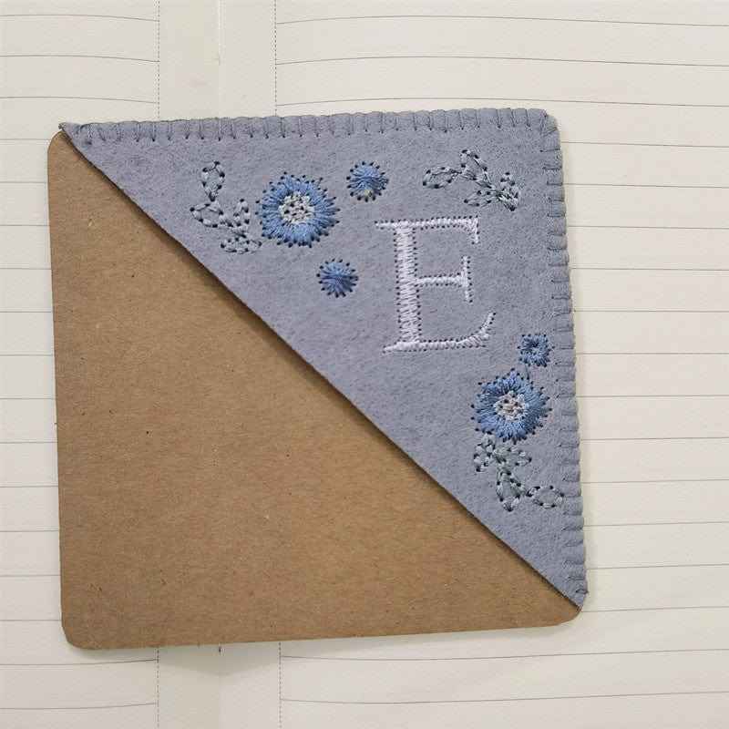 Personalized Bookmark with Initial Custom Embroidered Bookmark Gift for Book Lovers