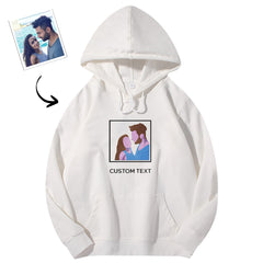 Personalised Embroidered Text Hoodie | Custom Couple Hoodie | Unisex Design