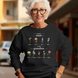 Personalized First Mom Now Grandma Sweatshirt Custom Birth Flowers Sweatshirts for Mother's Day Gift