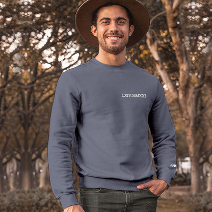 Couple styled in coordinating personalised embroidered hoodies in different colours — matching outfits for photoshoots