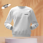 Front view of personalised round-neck embroidered hoodie with custom name — ideal Mother's Day gift or gift for her