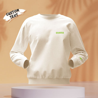 Two personalised embroidered hoodies displayed together — ideal matching hoodies for couples and gifts for her