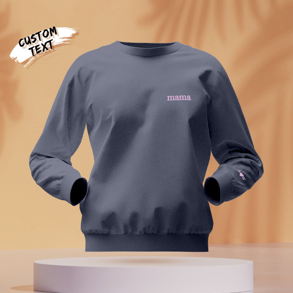 Model styling a personalised embroidered hoodie — comfortable personalised clothing hoodies for everyday wear and gifting