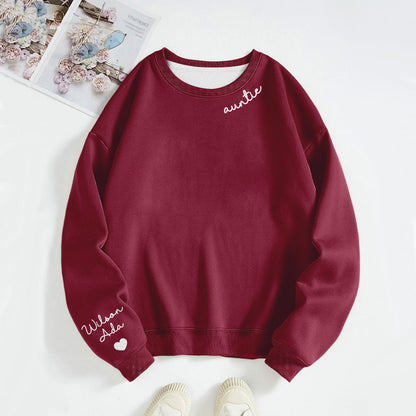 Detail of hood and drawstrings on personalised custom name sweatshirt — versatile unisex casual hoodie