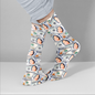 Personalised Face Dollar Socks — pair of custom photo socks with dollar-print background on white studio backdrop, ideal personalised socks gift for men, women and kids
