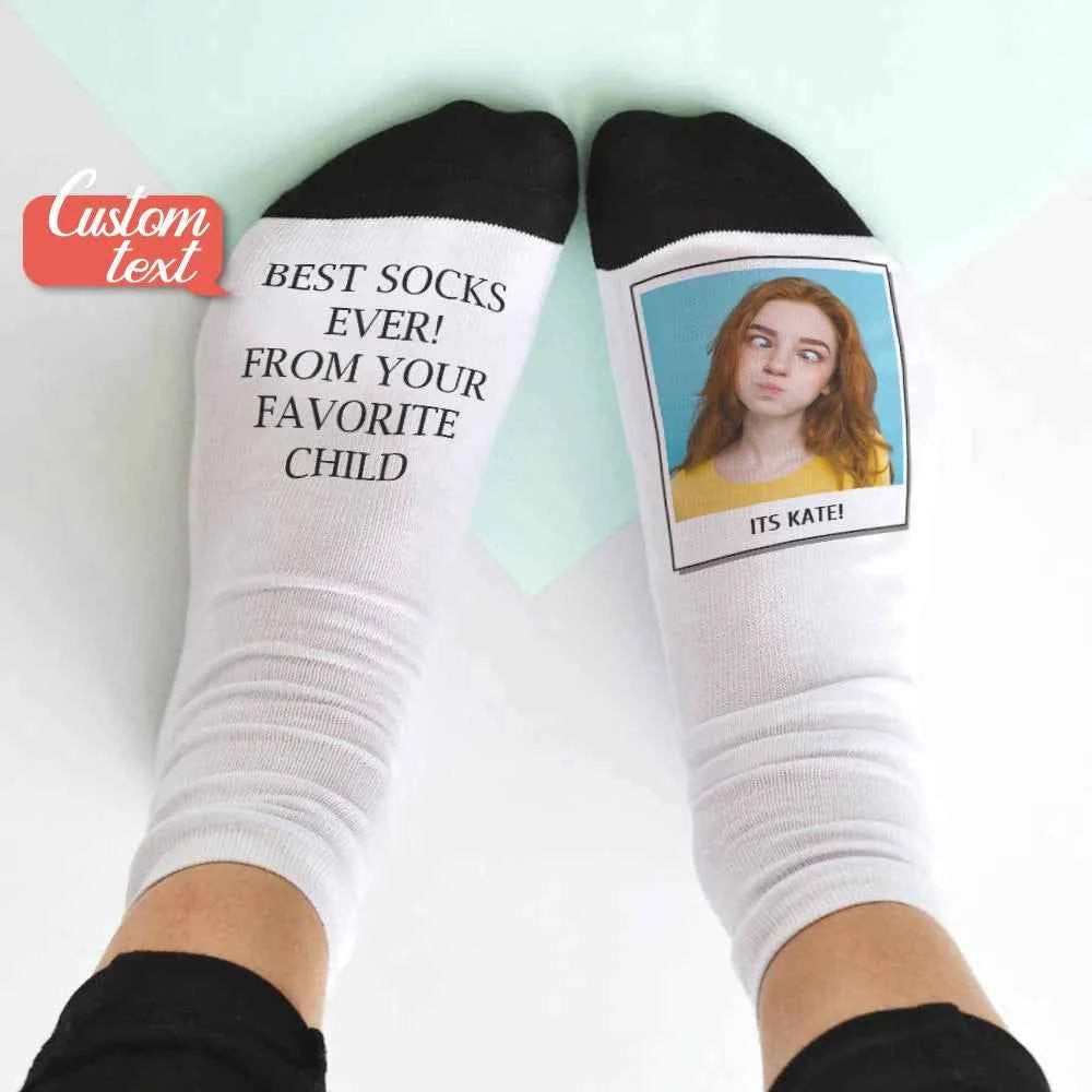 Custom Socks Photo Socks with Your Text Gifts for Lovers
