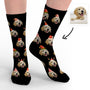 Custom Pet Face Christmas Socks - Personalised Photo Socks For Pets