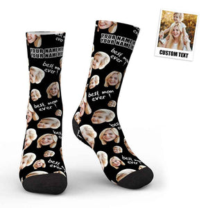 Custom Photo Socks Gifts For Mother Best Mom Ever