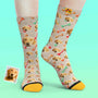 Custom Socks My Face Socks Add Pictures and Name - Dog Face On Socks