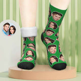 Custom Photo Thick Socks Winter Warm Couple Gifts