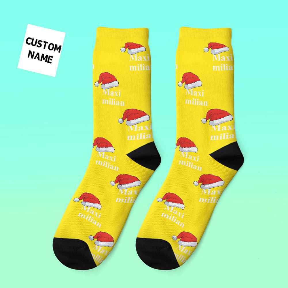 Custom Engraved Thick Socks Custom Name Christmas Gifts