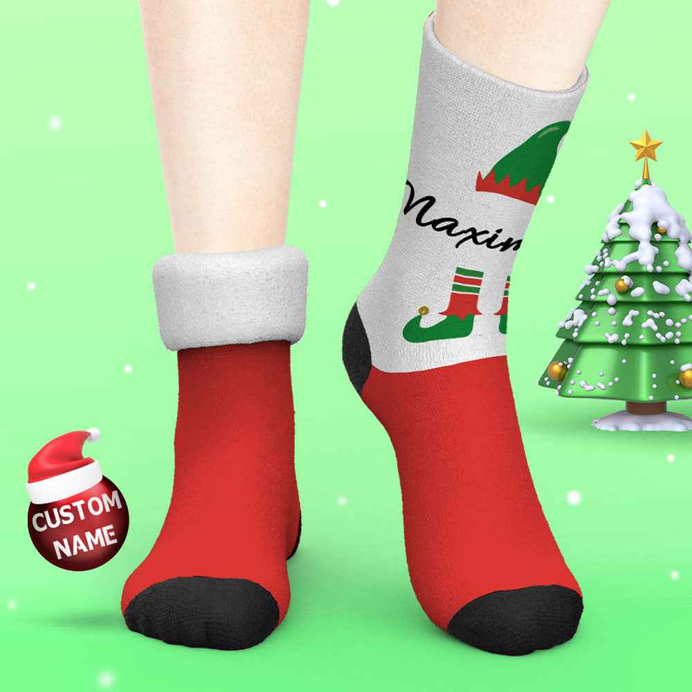 Custom Engraved Thick Socks Funny Christmas Gifts