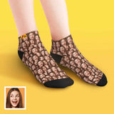 Custom Face Mash Low Cut Ankle Socks – Unique Personalized Gifts for Fun and Style