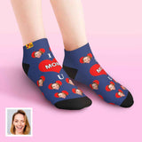 Custom Face Low Cut Ankle Socks – A Heartfelt 