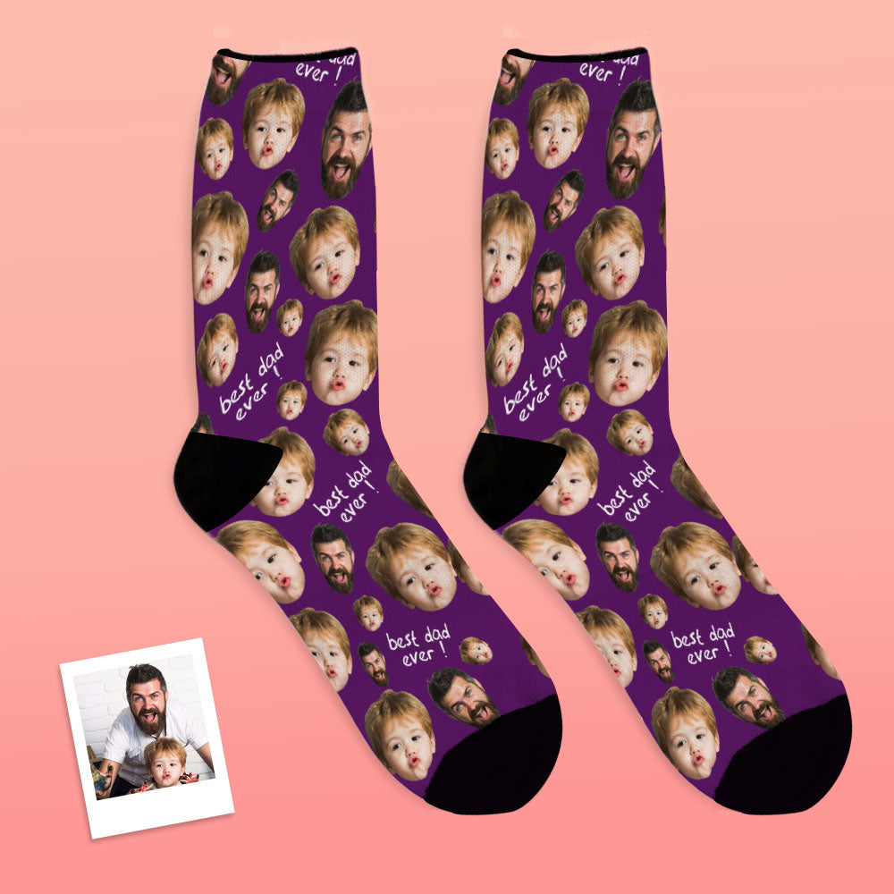 Lifestyle pairing of black personalised face socks with casual shoes — comfortable, breathable custom face socks for everyday wear
