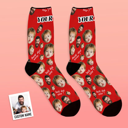 Lifestyle pairing of black personalised face socks with casual shoes — comfortable, breathable custom face socks for everyday wear