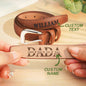 Close-up of engraved lettering on PU leather belt with subtle grain texture — premium-looking personalised gift