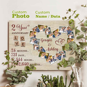 Custom Photo Text Wall Decor Anniversary Gifts