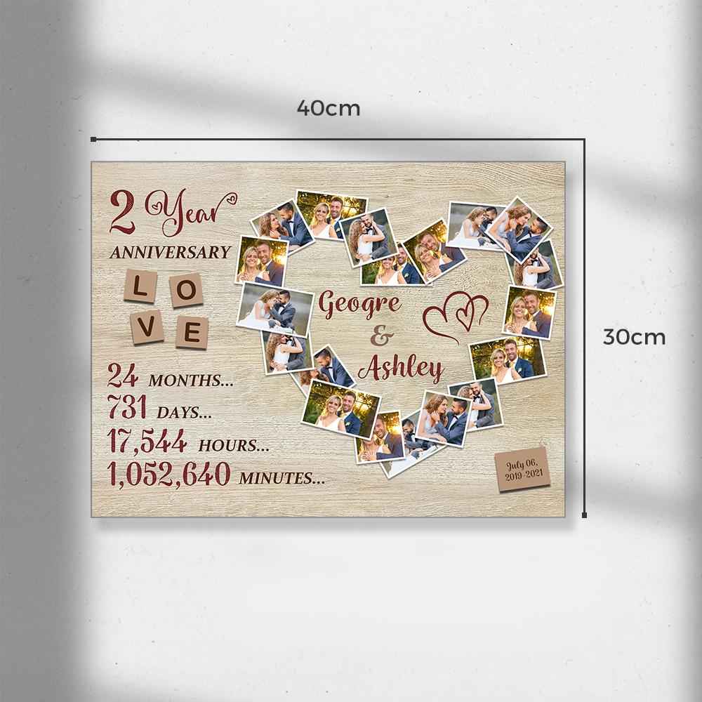Custom Photo Text Wall Decor Anniversary Gifts