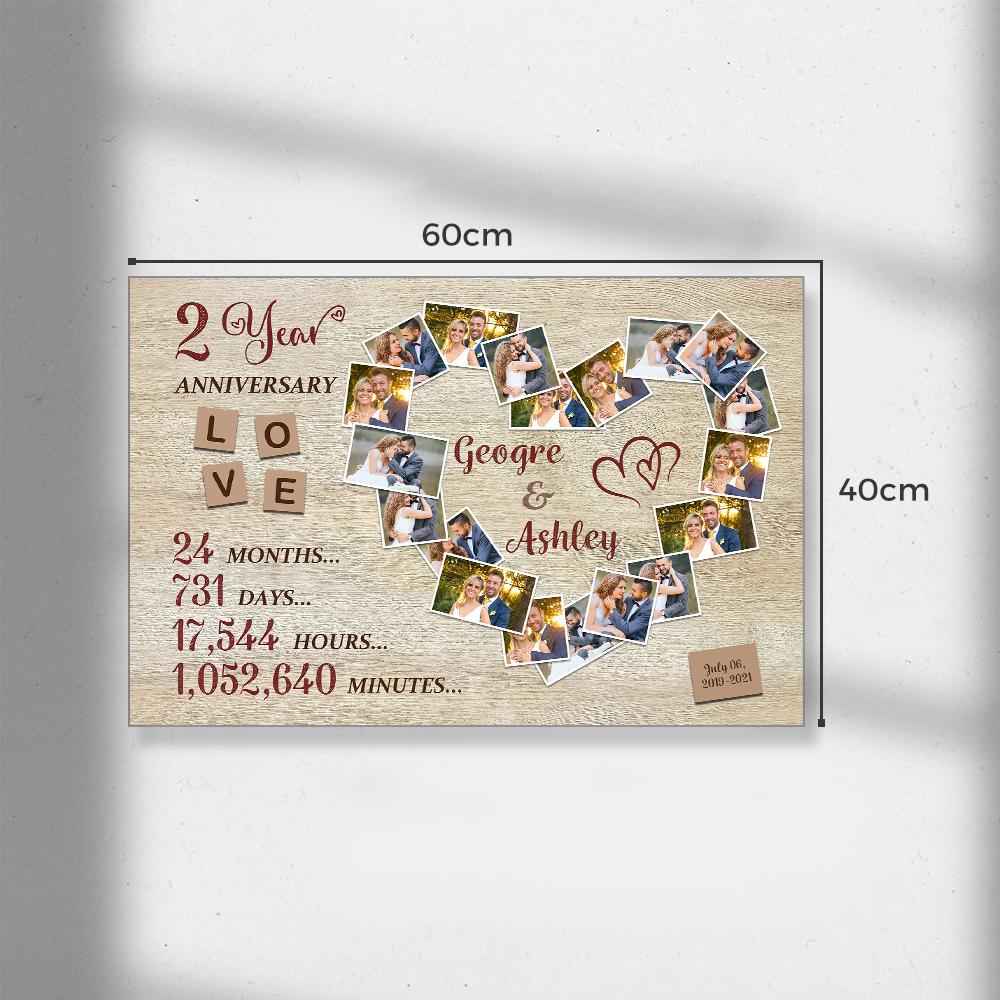 Custom Photo Text Wall Decor Anniversary Gifts