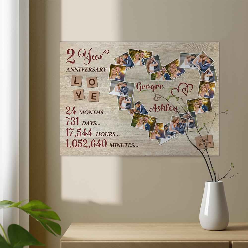 Custom Photo Text Wall Decor Anniversary Gifts