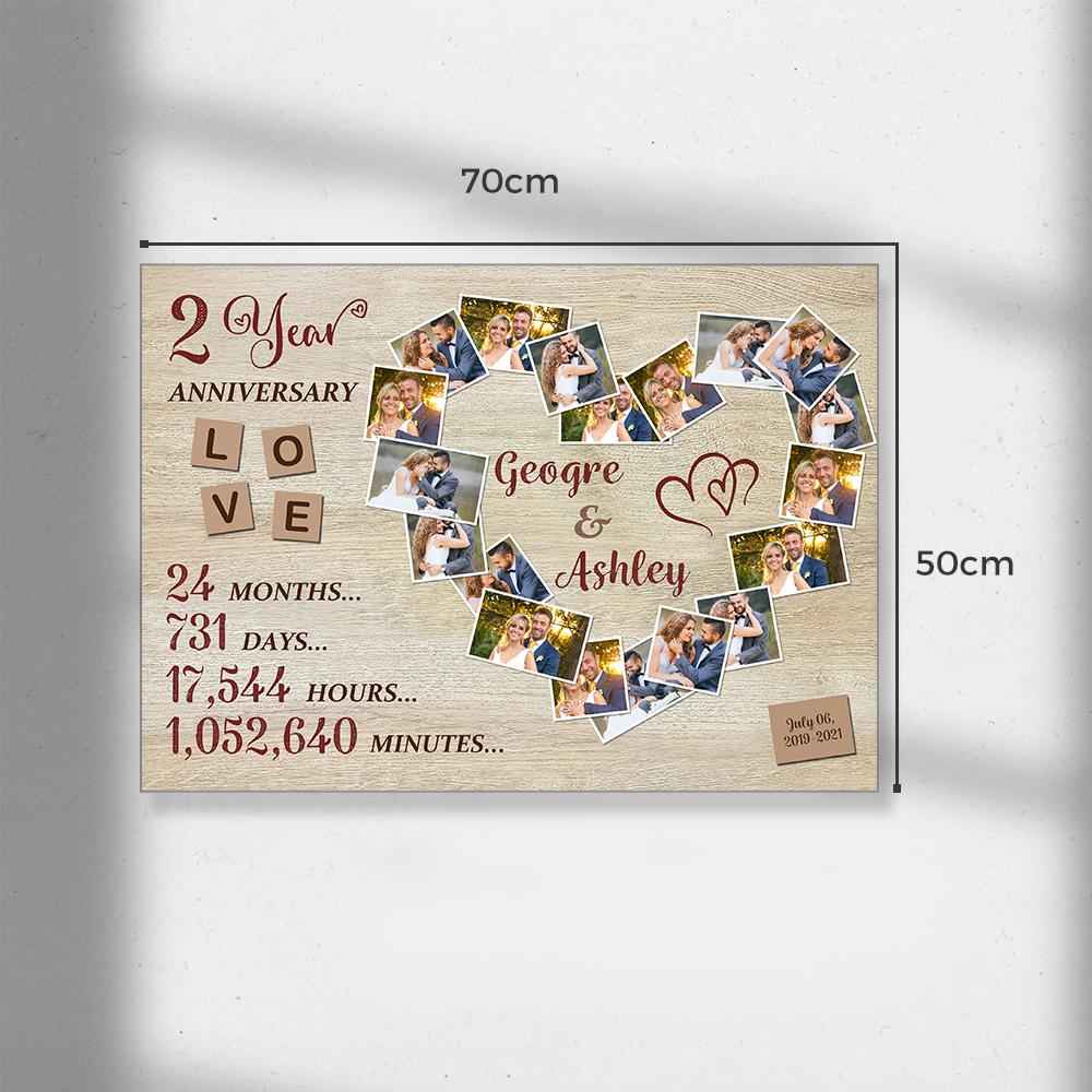 Custom Photo Text Wall Decor Anniversary Gifts