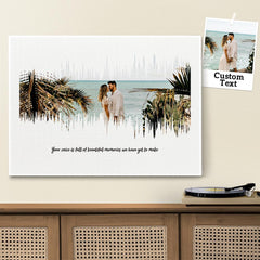Personalised Sound Wave Canvas Print | Unique Wedding & Anniversary Gift