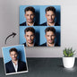Personalised funny expression canvas from photo — custom humorous portrait on waterproof chemical fibre canvas