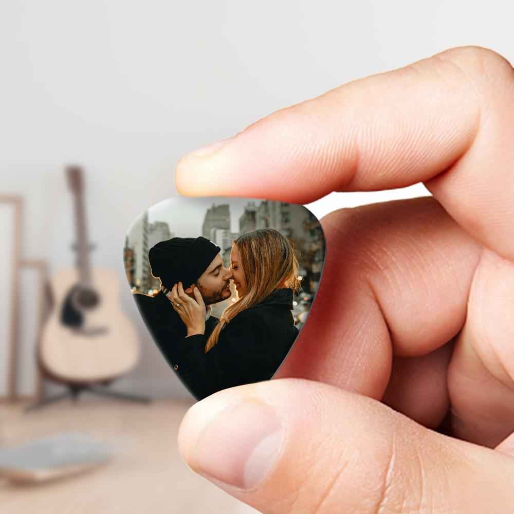 Personalized Guitar Pick with Photo for Musicians Customized for Boyfriend - 12pcs