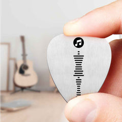 Custom Music Stainless Steel Guitar Picks Gift Best Gift