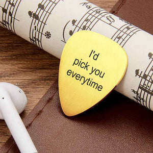Custom Photo Guitar Picks Engraved Your Personalised Text
