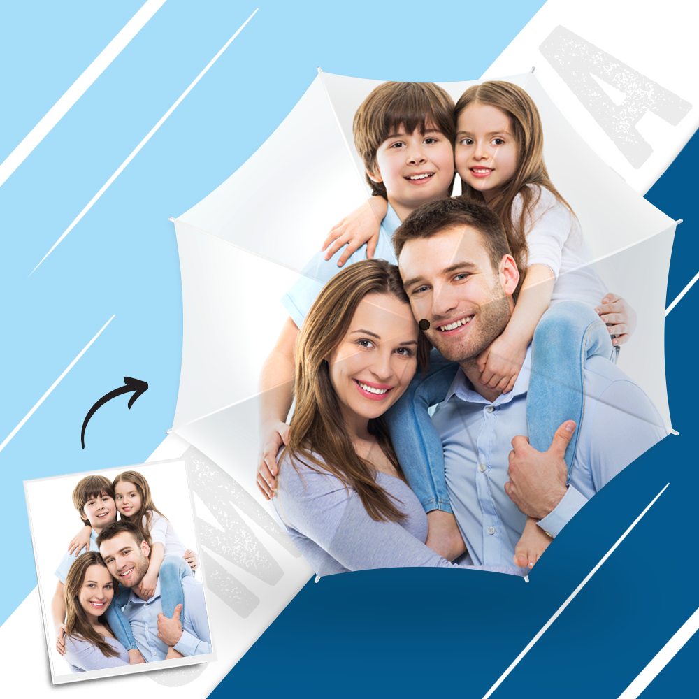 Guarda-chuva com texto personalizado