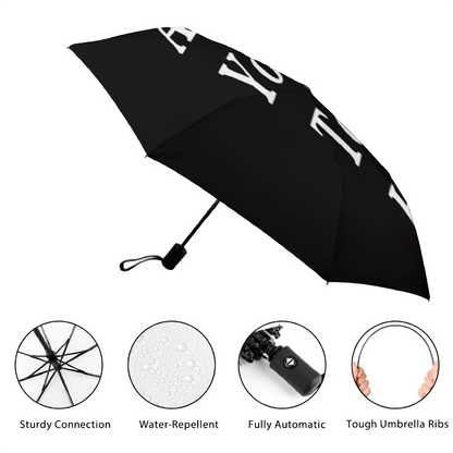 Personalised Foldable Umbrella with Custom Text | Unique Wedding & Family Gift