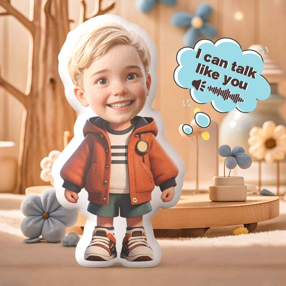 Custom Head Recording Soothing Doll with Cute Body Personalized Comfort Toy