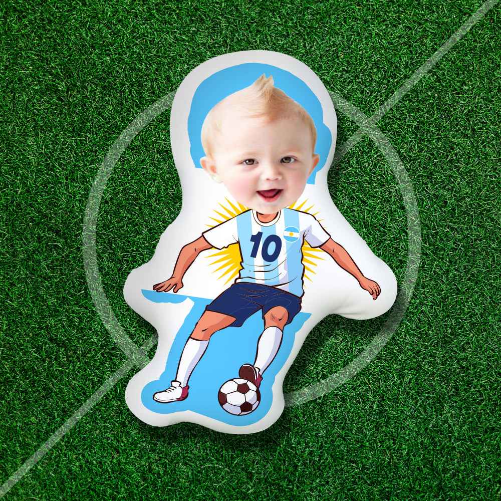 Custom World Cup Minime Pillow Custom Face Throw Pillow, the Best Gift for Fans
