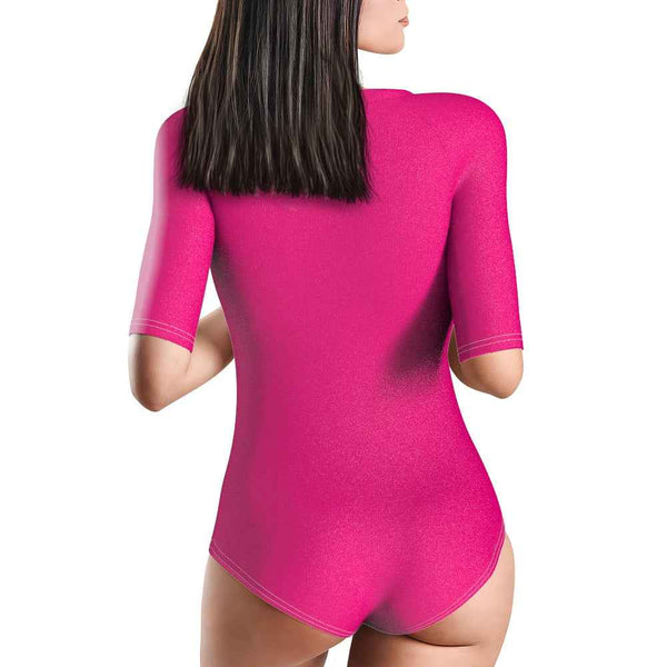 Custom Swimsuit One Piece Swimwear Personalized Half Sleeve Swimsuit