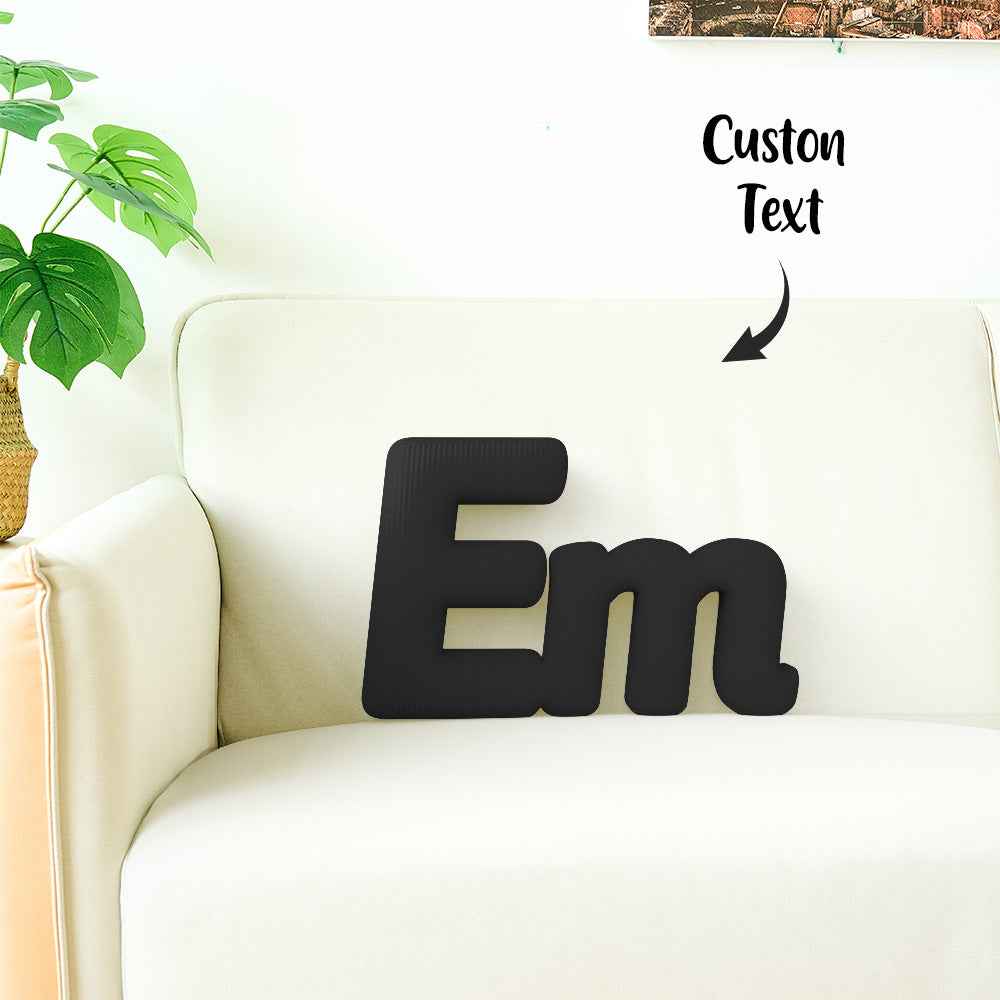 Custom Multi-Letter Pillow 2–5 Letters Shaped Pillow – Personalized Name Cushion Gift