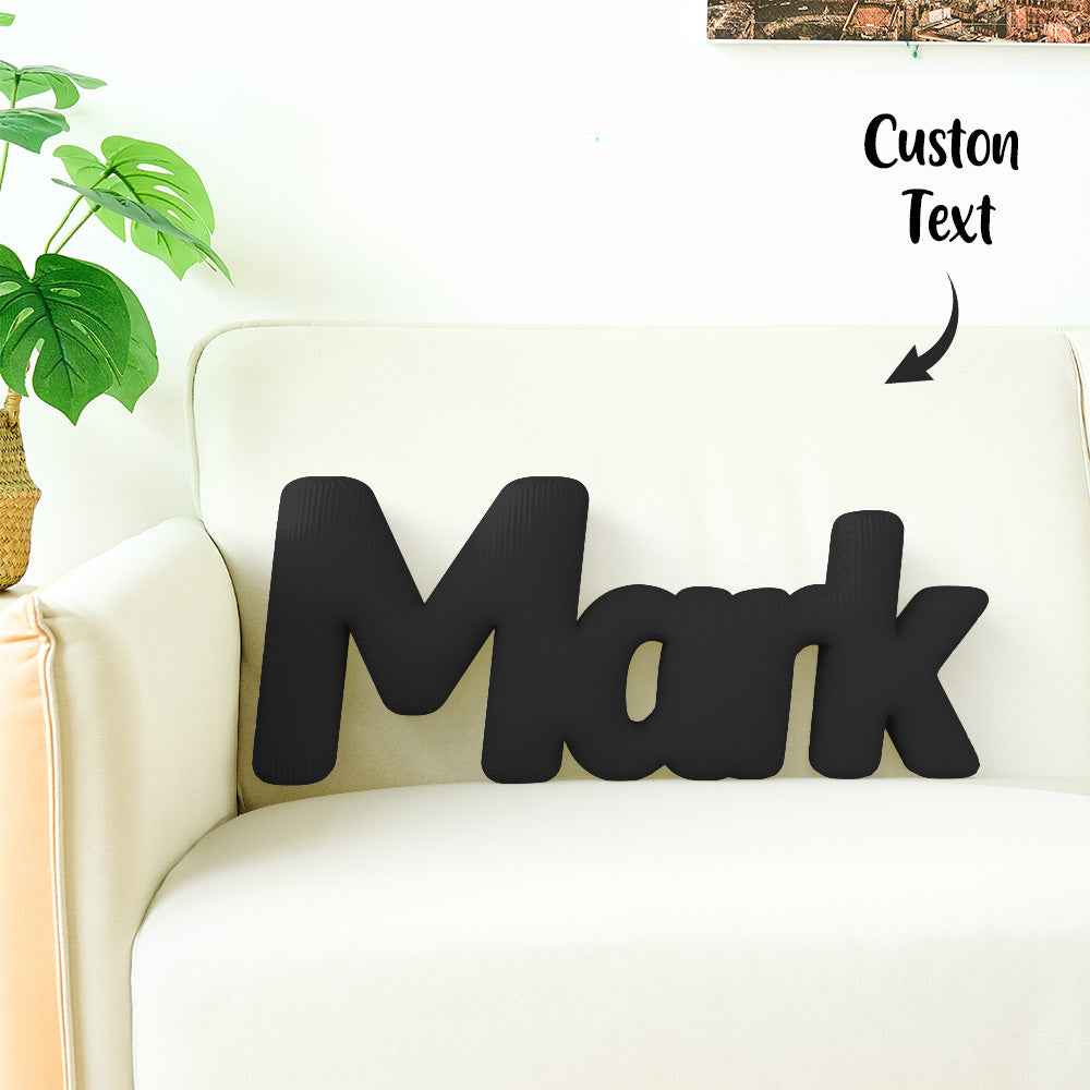 Custom Multi-Letter Pillow 2–5 Letters Shaped Pillow – Personalized Name Cushion Gift