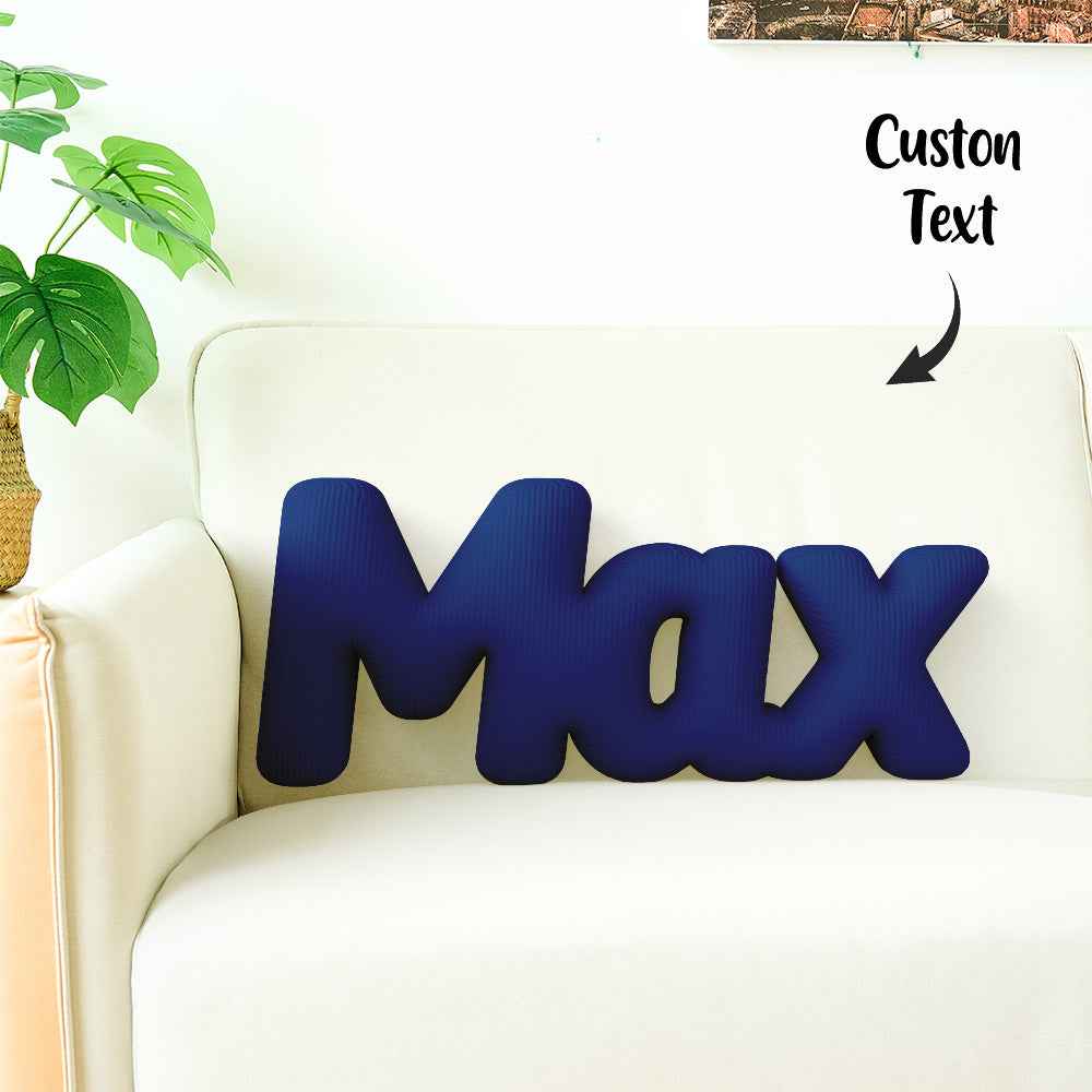 Custom Multi-Letter Pillow 2–5 Letters Shaped Pillow – Personalized Name Cushion Gift