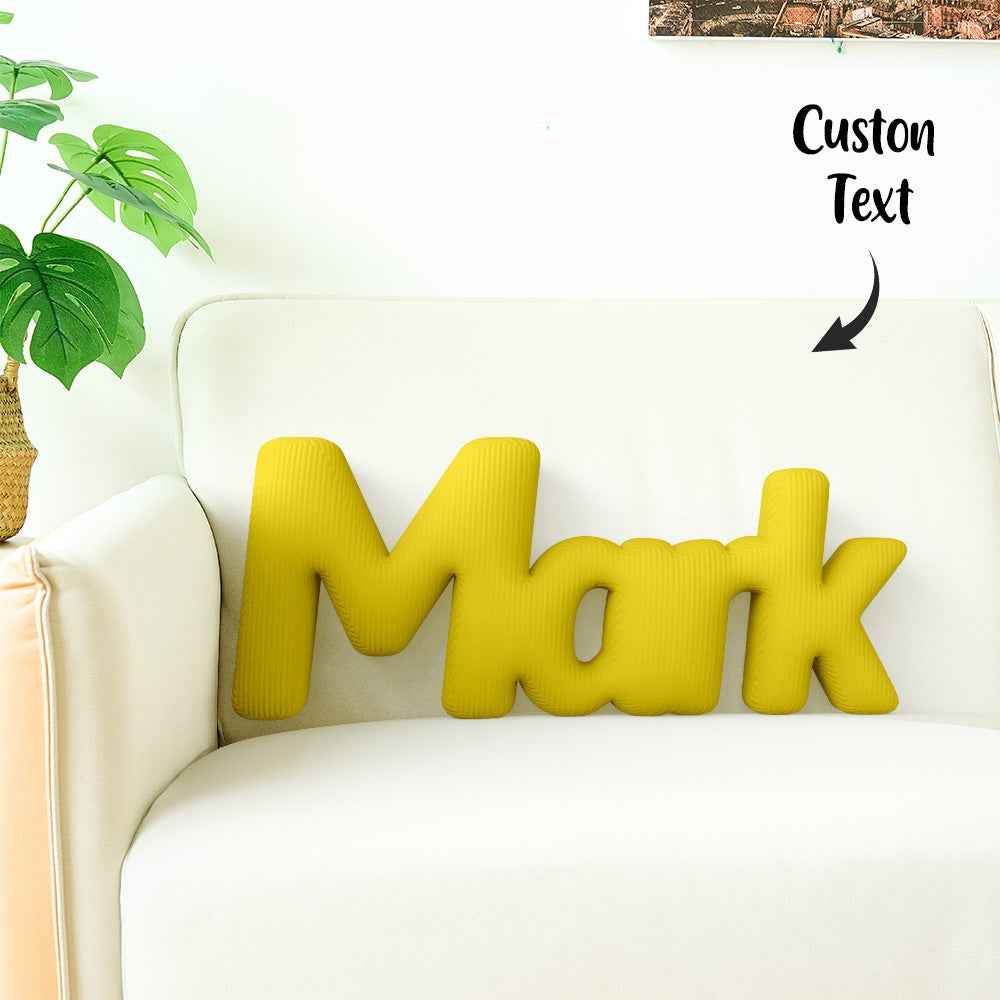 Custom Multi-Letter Pillow 2–5 Letters Shaped Pillow – Personalized Name Cushion Gift
