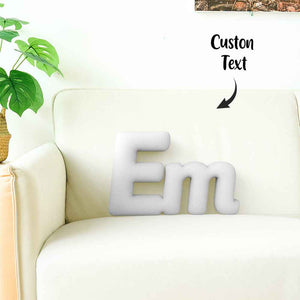 Custom Multi-Letter Pillow 2–5 Letters Shaped Pillow – Personalized Name Cushion Gift