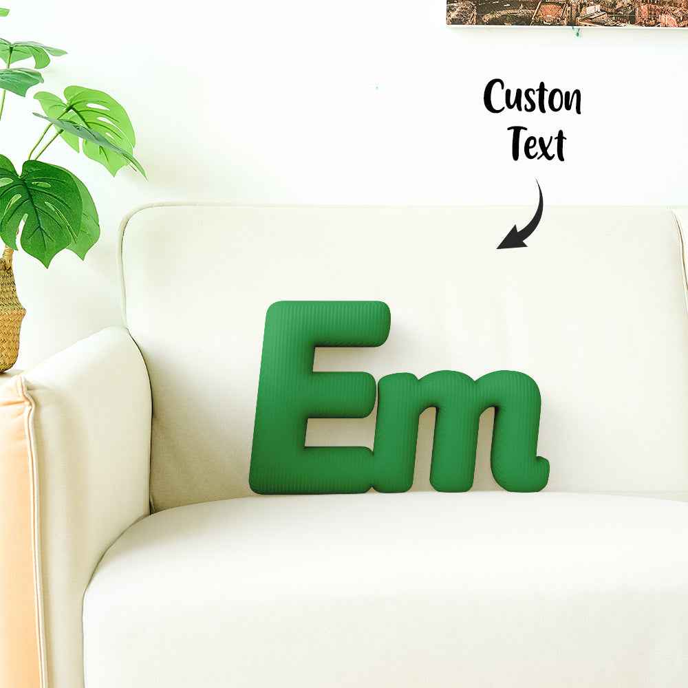 Custom Multi-Letter Pillow 2–5 Letters Shaped Pillow – Personalized Name Cushion Gift